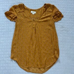 Maeve yellow ruffle top.